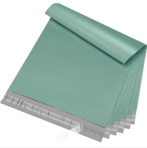 19"x24" Extra Large 25-Piece Grayed Jade Green Self Adhesive Poly Mailers